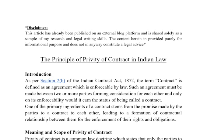 write legal articles for blogs, newsletters and publications